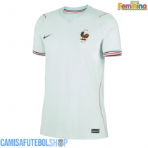 Camisa de time de futebol França Replicas 2º Equipamento Feminina Mundo 2026 Manga Curta